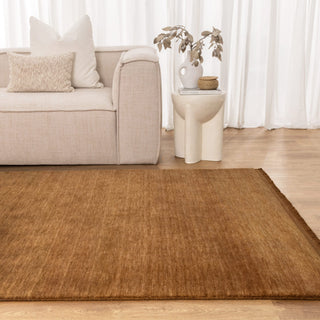 Arden Hand-Knotted Wool Rug Butterscotch Custom Size