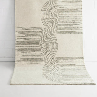 Brighton Ivory Beige Wool Rug MAARIA