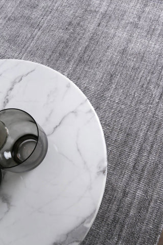 Byron Grey Wool Custom Size Rug