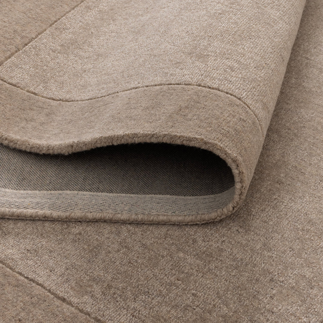 Sedona Camel Border Wool Rug