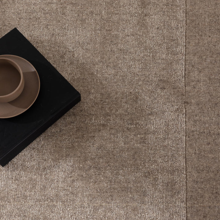 Sedona Camel Border Wool Rug