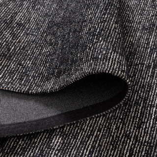 Norah Charcoal Black Textured  Rug