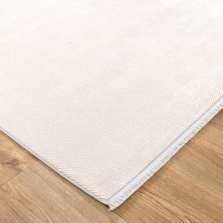 Aurelia Geometric Lines White Rug