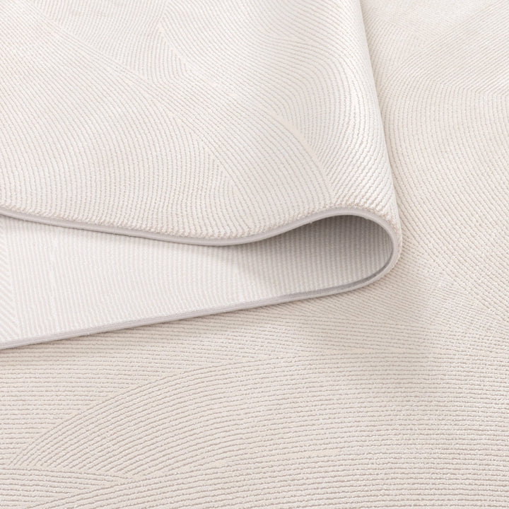 Chateau Geometric Lines White Rug - CH03