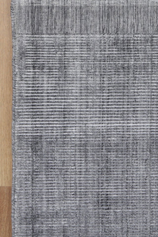 Byron Charcoal Wool Custom Size Rug