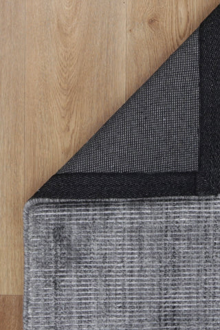 Byron Charcoal Wool Custom Size Rug