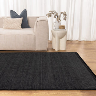 Arden Hand-Knotted Wool Rug Charcoal Custom Size