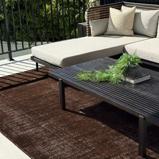 Alfie Chocolate Brown Indoor Outdoor Rug