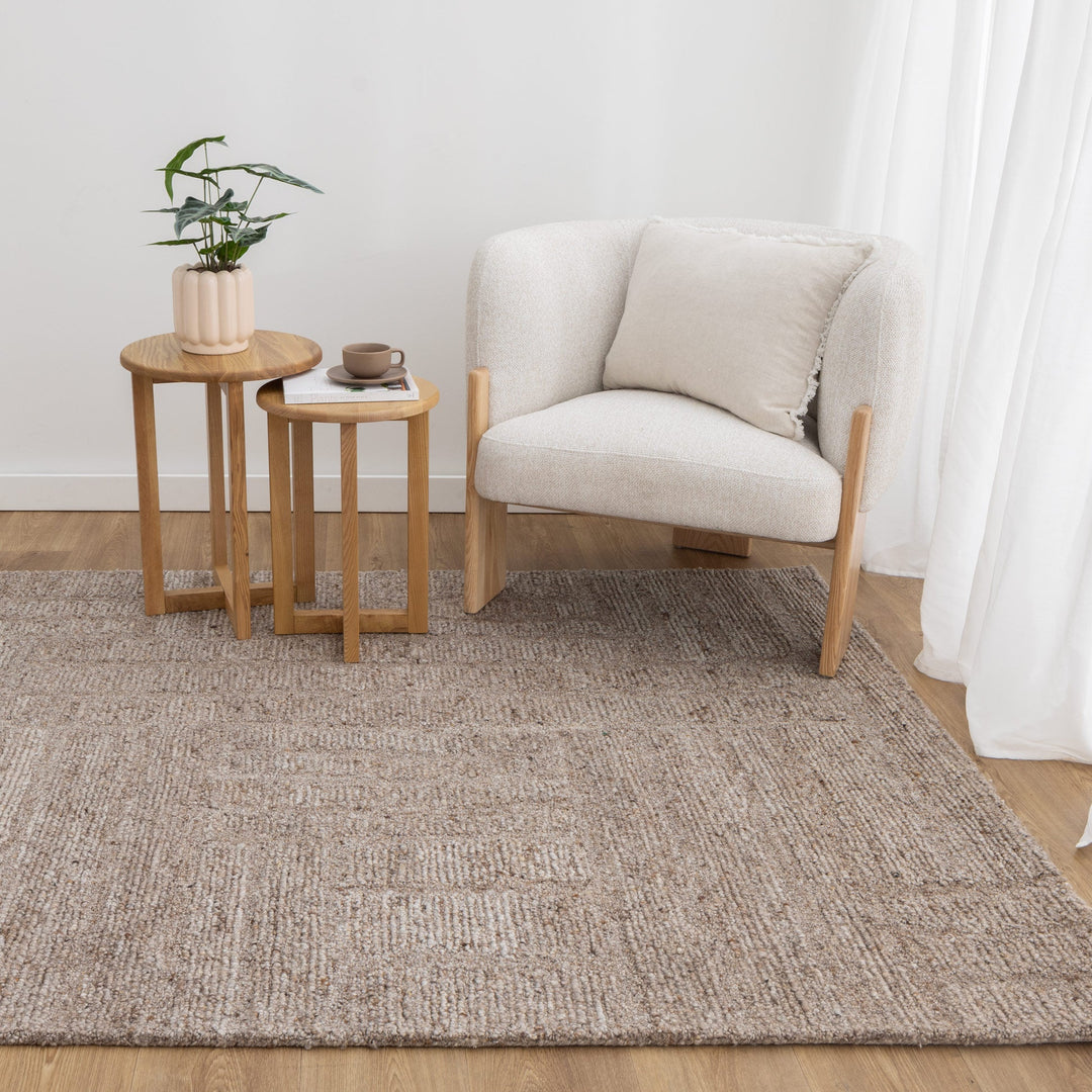 Arlo Cocoa Modern Wool Rug