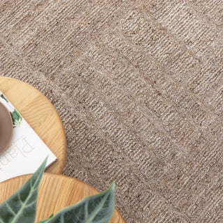 Arlo Cocoa Modern Wool Blend Rug