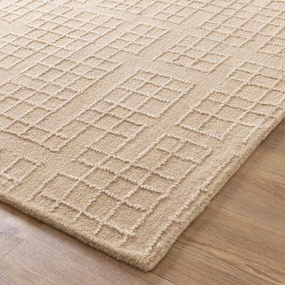 Dawes  Beige Knitted Wool Rug