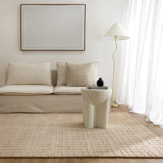 Dawes  Beige Knitted Wool Rug