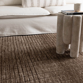 Wren Carved Rug - Brown