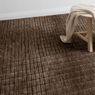 Wren Carved Rug - Brown
