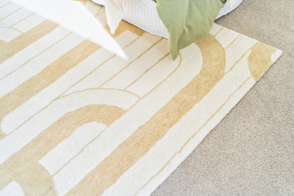 Clovelly Ivory Sand Wool Rug TULSIRAM