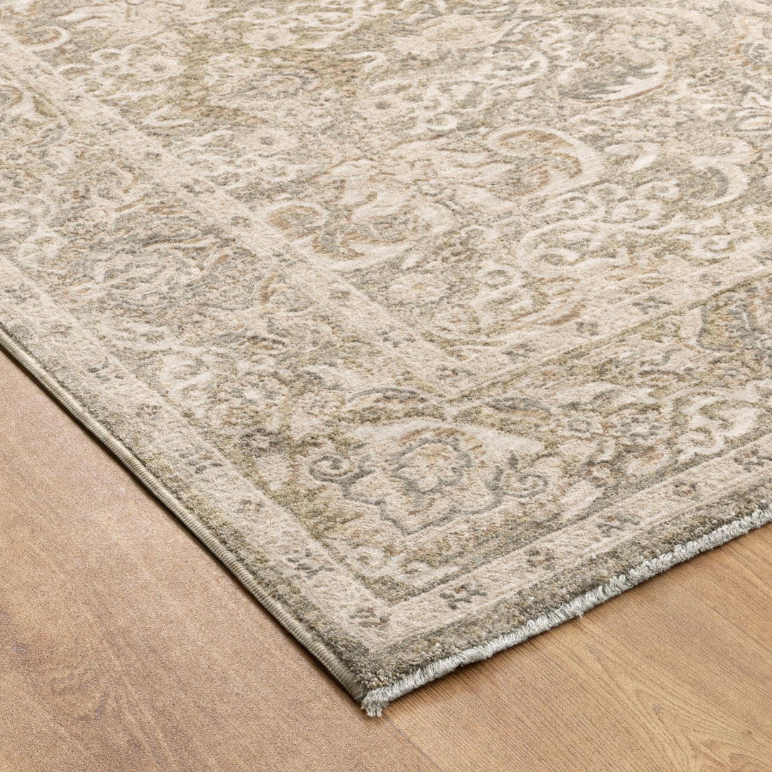 Gwen Regal Green Beige Vintage Rug