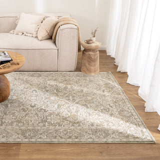 Gwen Regal Green Beige Vintage Rug
