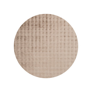 Mink Washable Round Rug Dark Beige