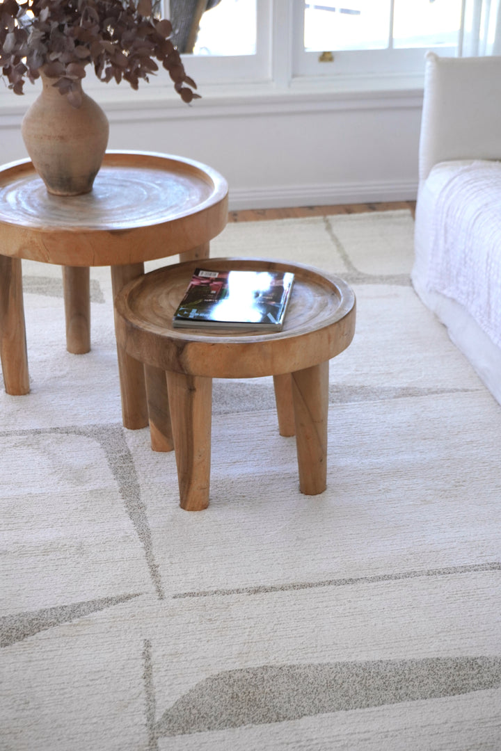 Loki Abstract Beige Rug