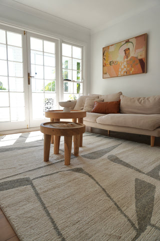 Matilda Abstract Grey Rug