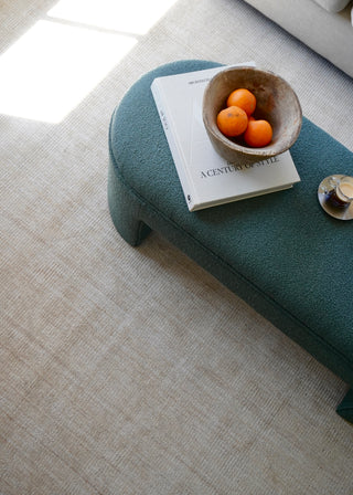 Byron Beige Wool Custom Size Rug