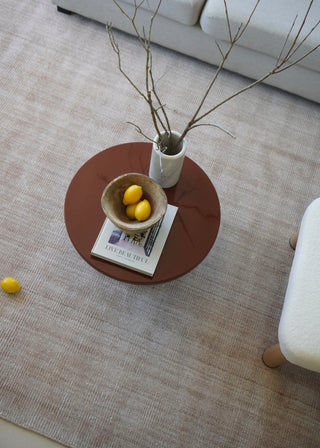 Byron Nude Wool Custom Size Rug