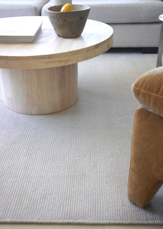 Byron Ivory Wool Custom Size Rug