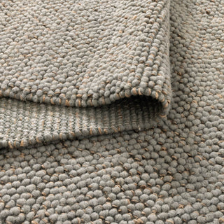 Weave Duck Egg Blue Jute and Wool Rug