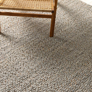 Weave Duck Egg Blue Jute and Wool Rug