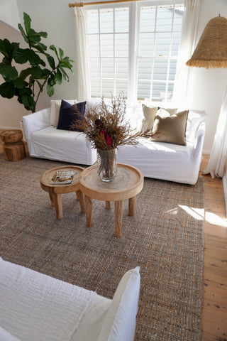 Briar Jute & Wool Light Grey Rug