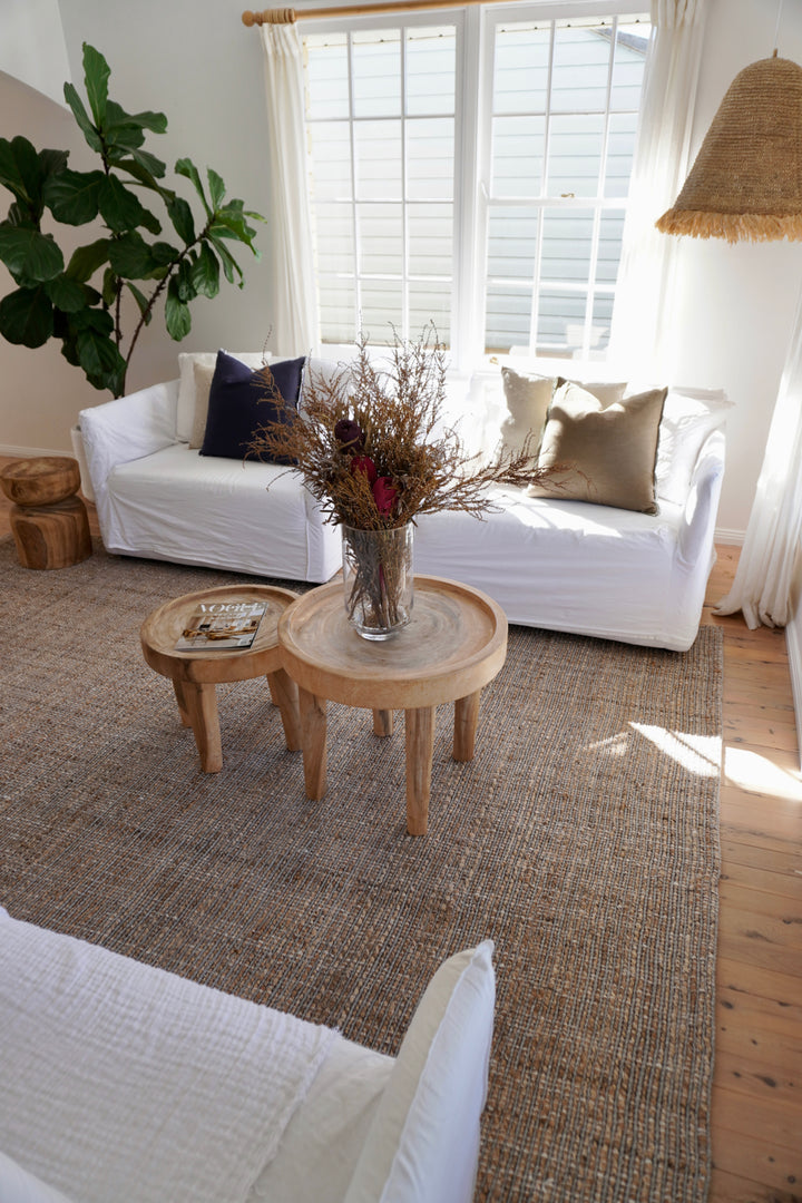 Briar Jute & Wool Light Grey Rug