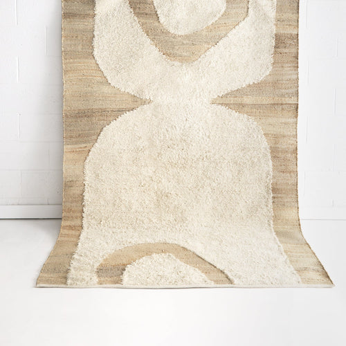 Daisy Ivory Beige Floor Rug