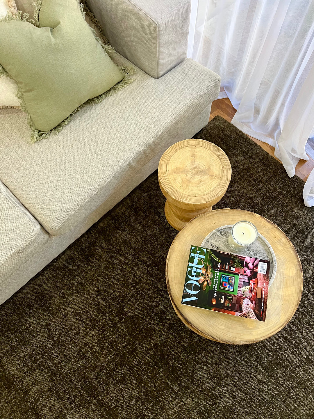 Essentials Vintage Olive Rug