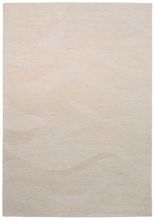 Metro Waves Beige Wool rug