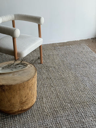 Bobble Jute Rug Platinum