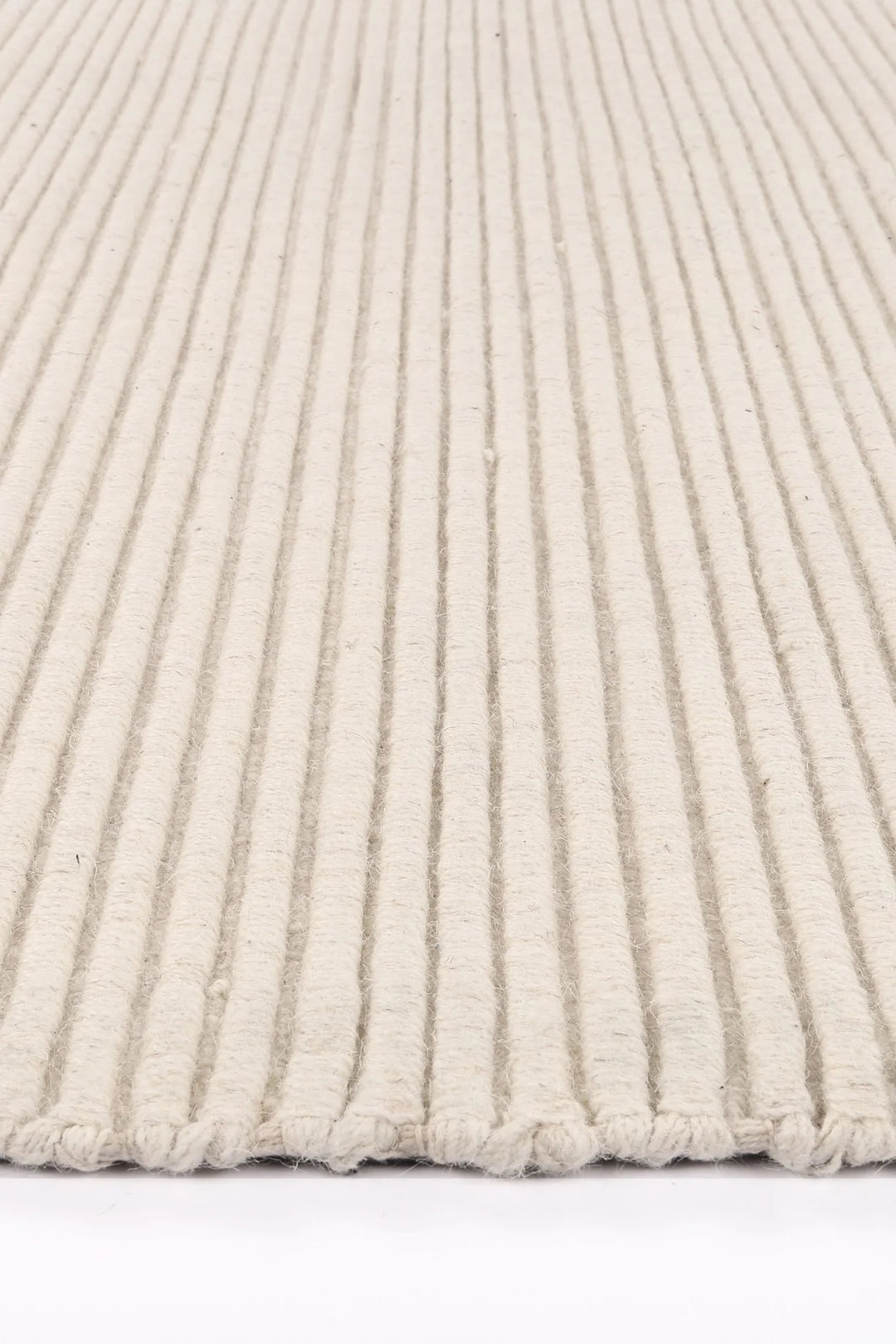 Petrus Cord Hand Loomed Wool Ivory Rug