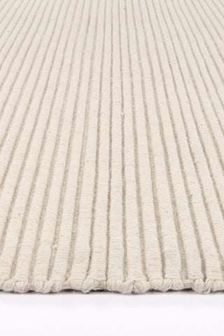 Petrus Cord Hand Loomed Wool Ivory Rug