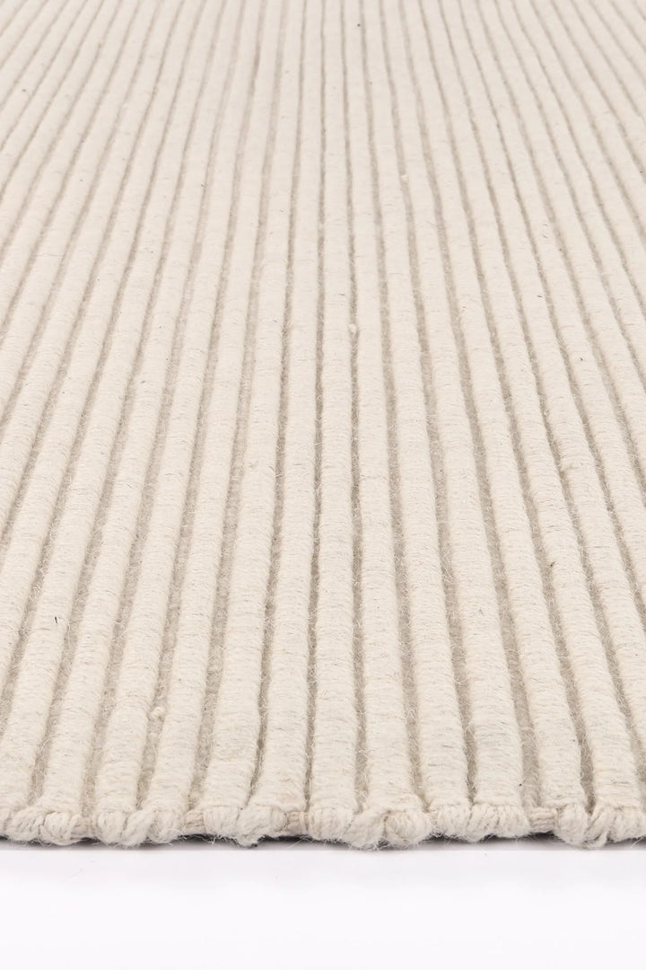 Petrus Cord Hand Loomed Wool Ivory Rug