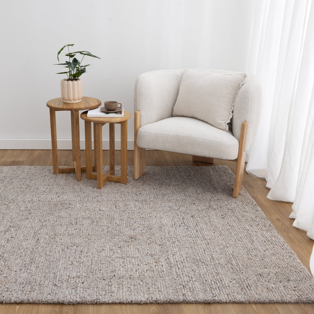 Arlo Greige Modern Wool Rug