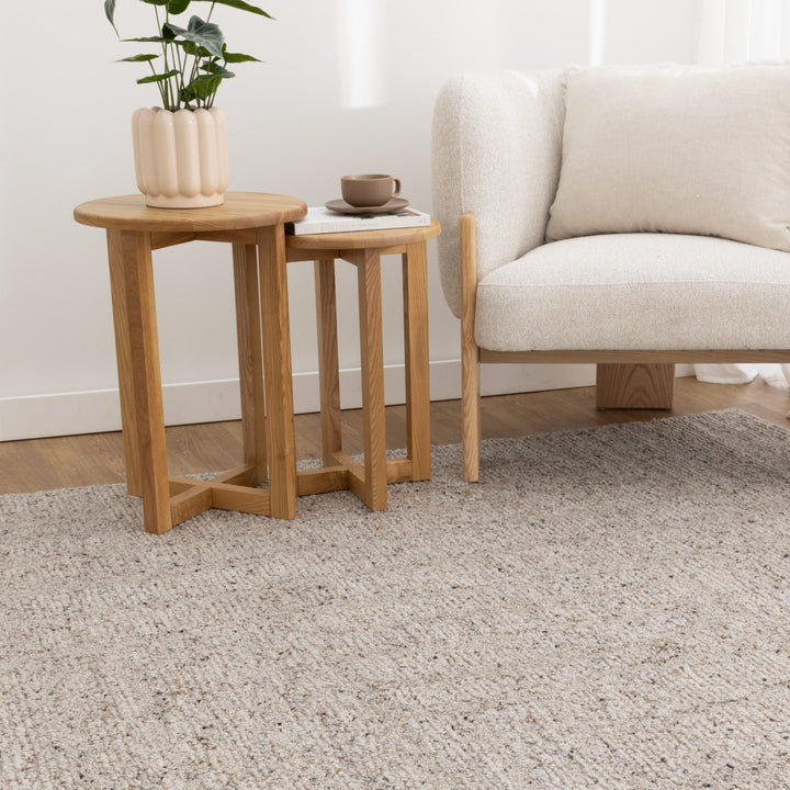 Arlo Greige Modern Wool Rug