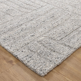Arlo Grey Modern Wool Blend Rug