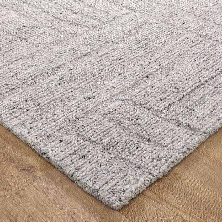 Arlo Grey Modern Wool Rug