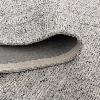 Arlo Grey Modern Wool Blend Rug