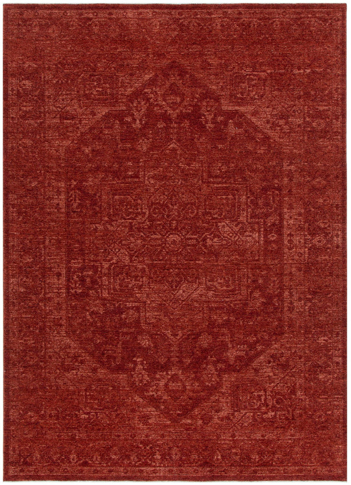 Heritage Distressed Medallion Rust Rug - H101