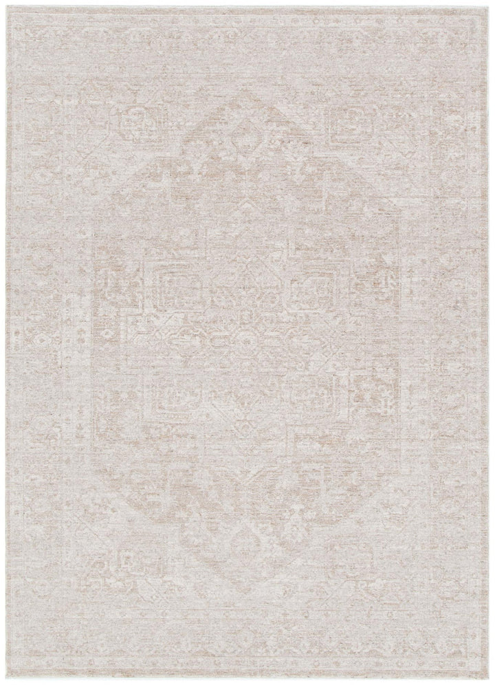 Heritage Distressed Medallion Beige Rug - H102