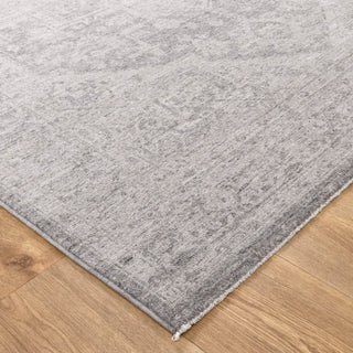 Olay Distressed Medallion Grey Rug