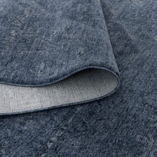 Olay Distressed Medallion Blue Rug