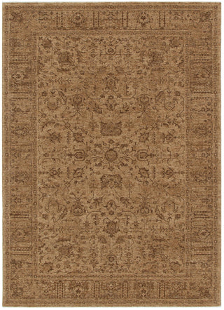 Olay Distressed Border Mustard Rug