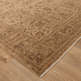 Olay Distressed Border Mustard Rug