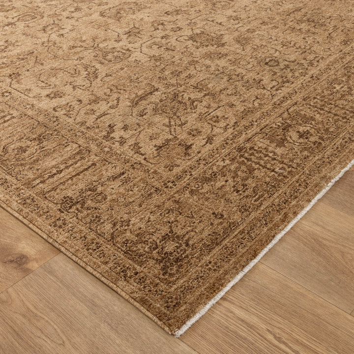 Heritage Distressed Border Mustard Rug - H105